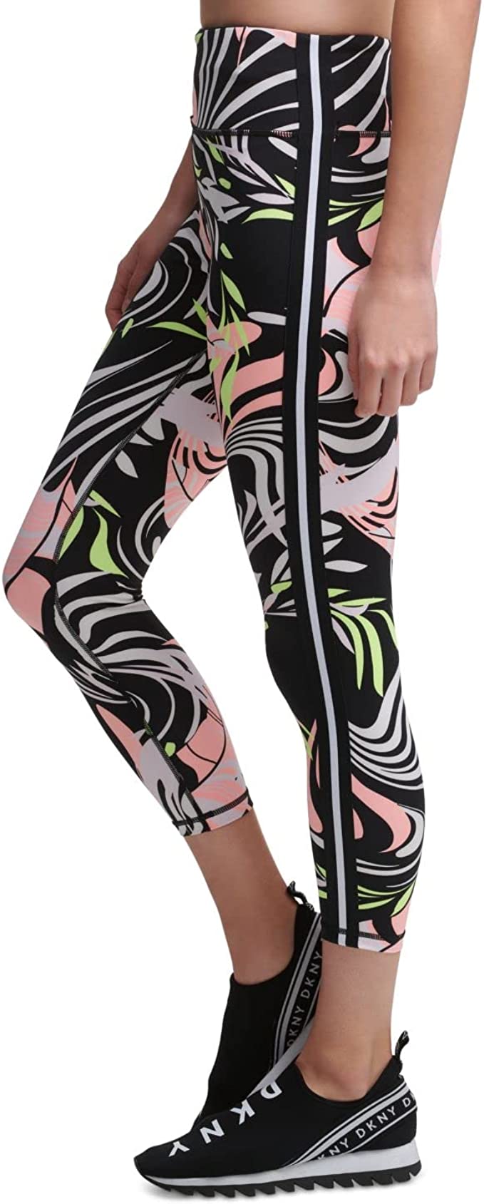 DKNY Sport Dizzy Tropics Printed 7/8 Length Leggings