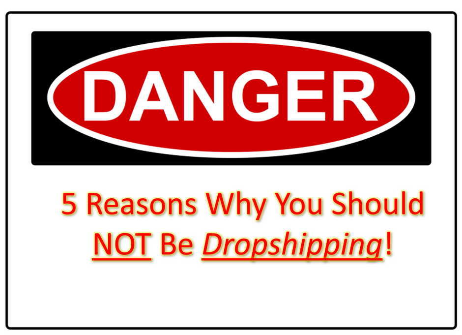 5 Reasons Why You Should NOT Be Dropshipping!