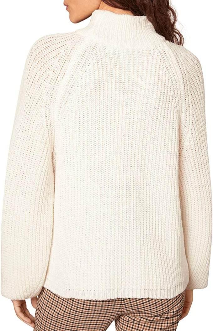 cupcakes and cashmere Women's Griffith Sweater, Birch White, Small